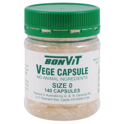 Bonvit Empty Vege Capsules Size '0' 140c